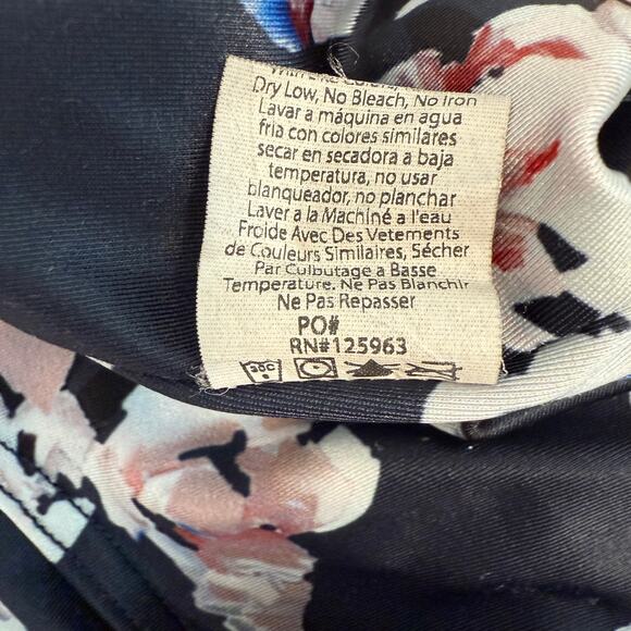 Beyond Yoga High Waist Floral Print Leggings Navy Blue Yoga Athleisure | XS - Picture 5 of 9